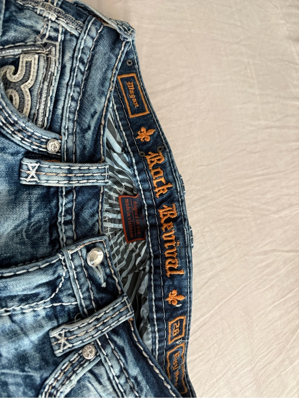 Rock Revival ladies Washed Blue Denim Jeans